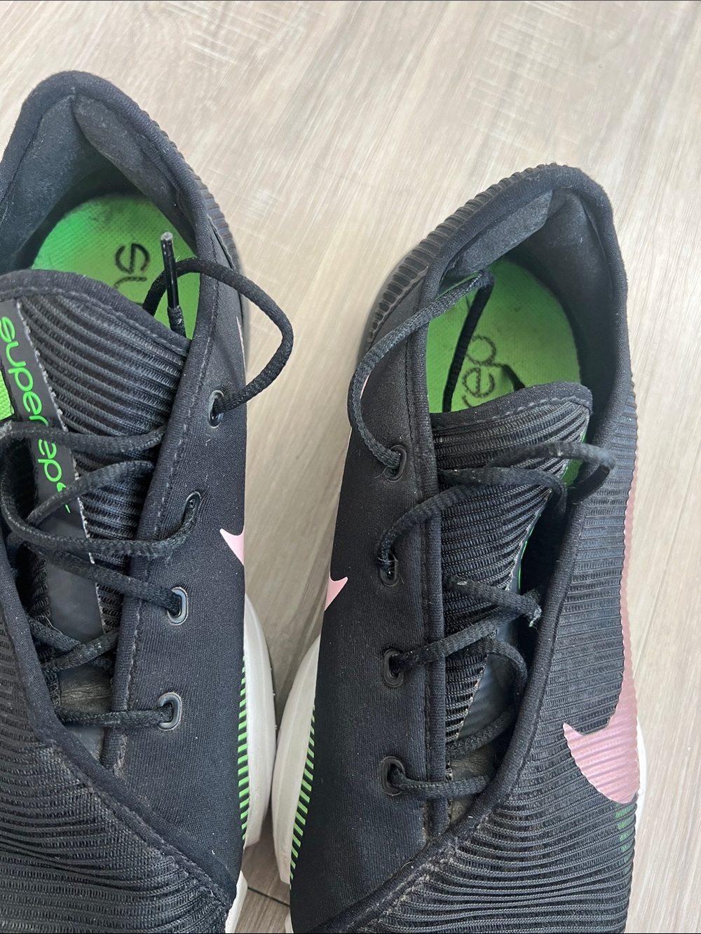 Nike SuperRep Go Training Shoes 10 Black/Pink Green gym Y2K sporty workout - Picture 6 of 11